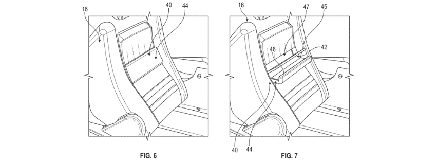 Ford envisions the front seats with integrated supports.